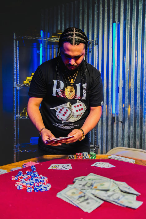 "Roll The Dice" TEE- BLK