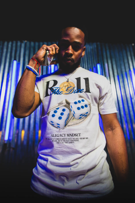 "Roll The Dice" TEE- WHITE