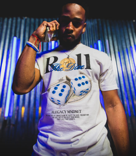 "Roll The Dice" TEE- WHITE
