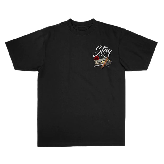 "STAY FLY" TEE - BLACK