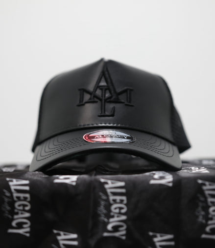 ALM "BLACKOUT" TRUCKER HAT