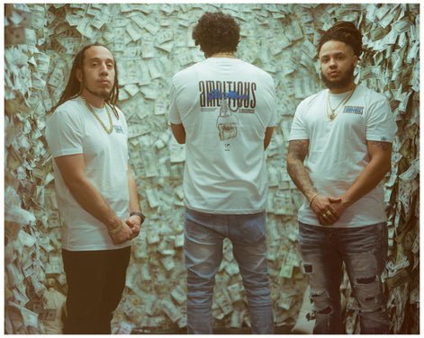 "Get More Ambitious" TEE- WHITE