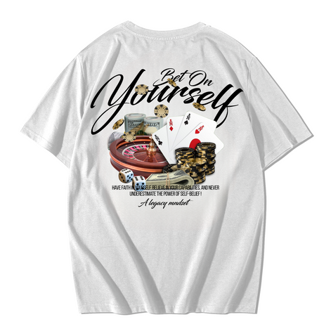"Bet On Yourself" TEE - WHITE