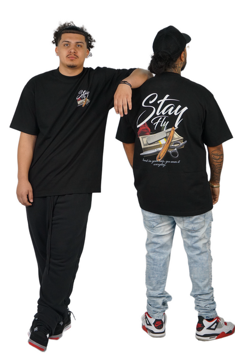 "STAY FLY" TEE - BLACK