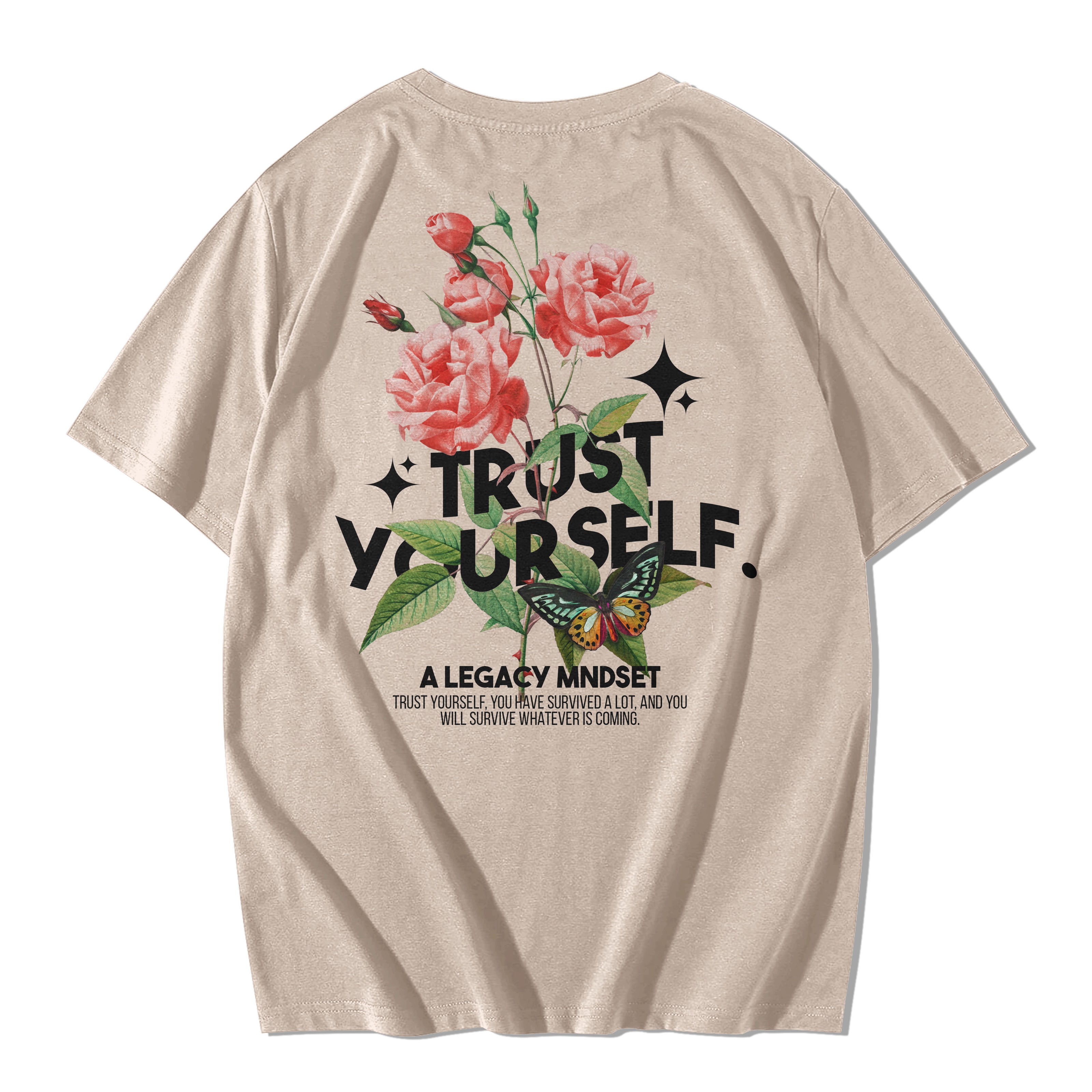TRUST YOURSELF- CREAM TEE