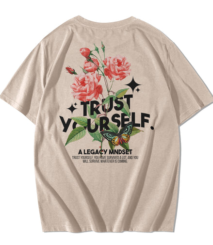 TRUST YOURSELF- CREAM TEE