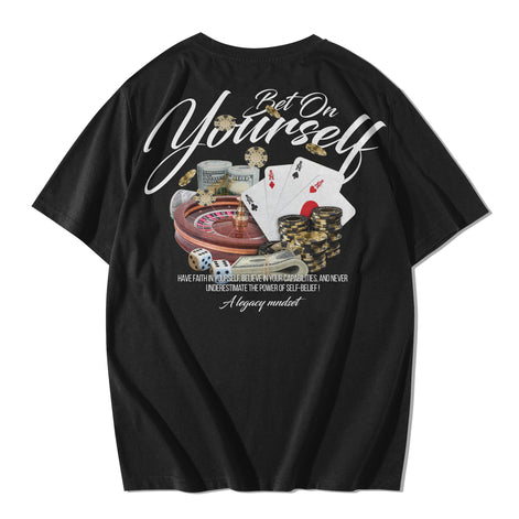 "Bet On Yourself" TEE -BLK
