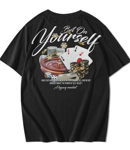 "Bet On Yourself" TEE -BLK