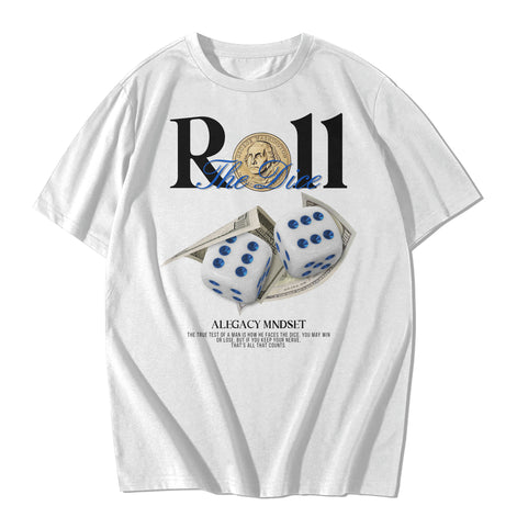 "Roll The Dice" TEE- WHITE