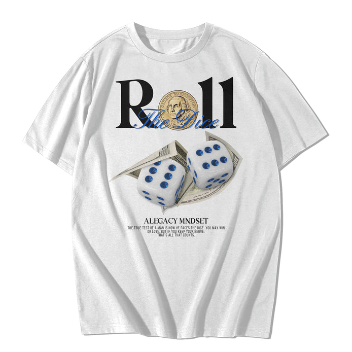 "Roll The Dice" TEE- WHITE