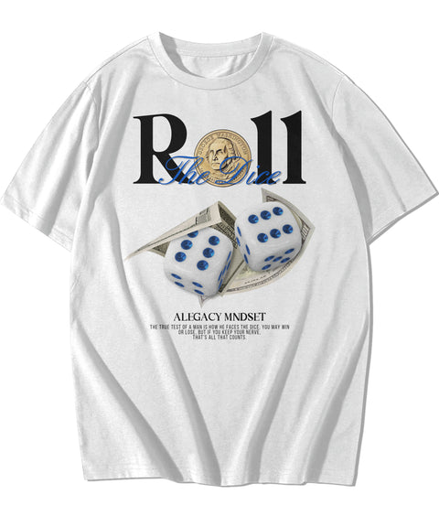 "Roll The Dice" TEE- WHITE
