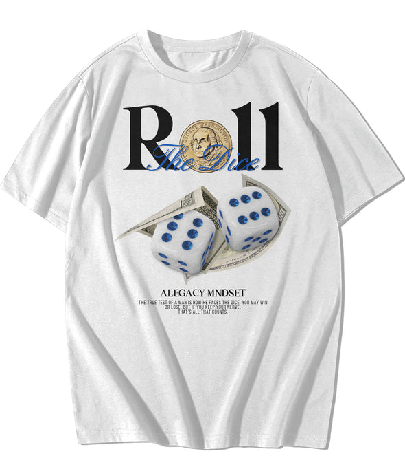 "Roll The Dice" TEE- WHITE