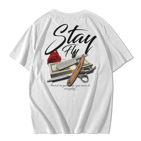 "STAY FLY" TEE - WHITE
