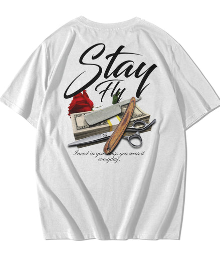 "STAY FLY" TEE - WHITE