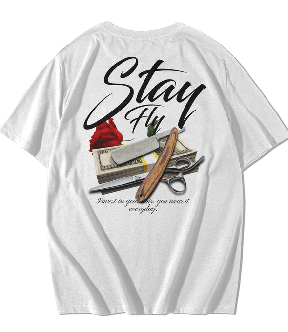 "STAY FLY" TEE - WHITE