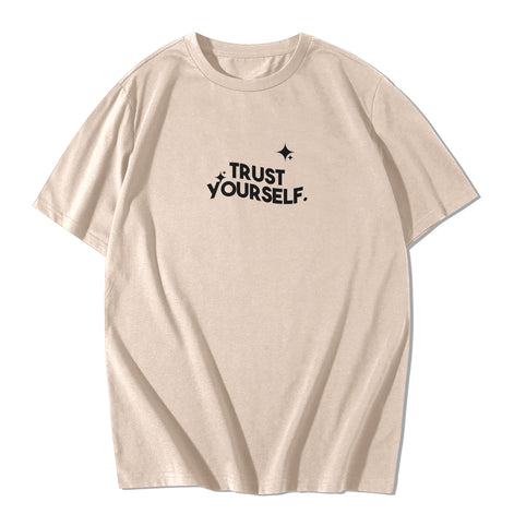 TRUST YOURSELF- CREAM TEE