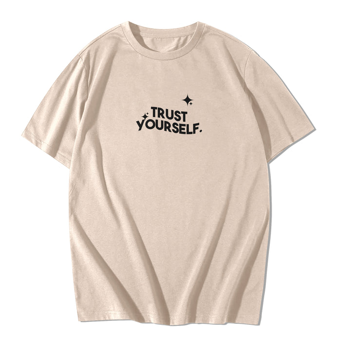 TRUST YOURSELF- CREAM TEE